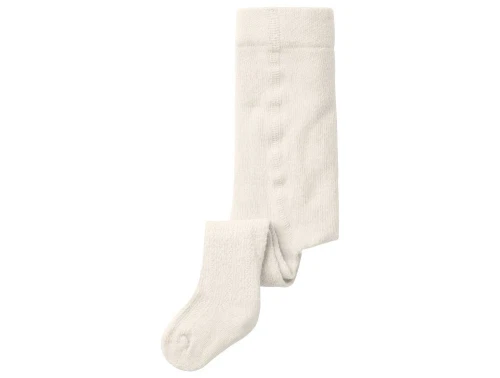 Råhvid bomuldsstrømpebuks med hulmønster fra Name It 13236498 jet stream